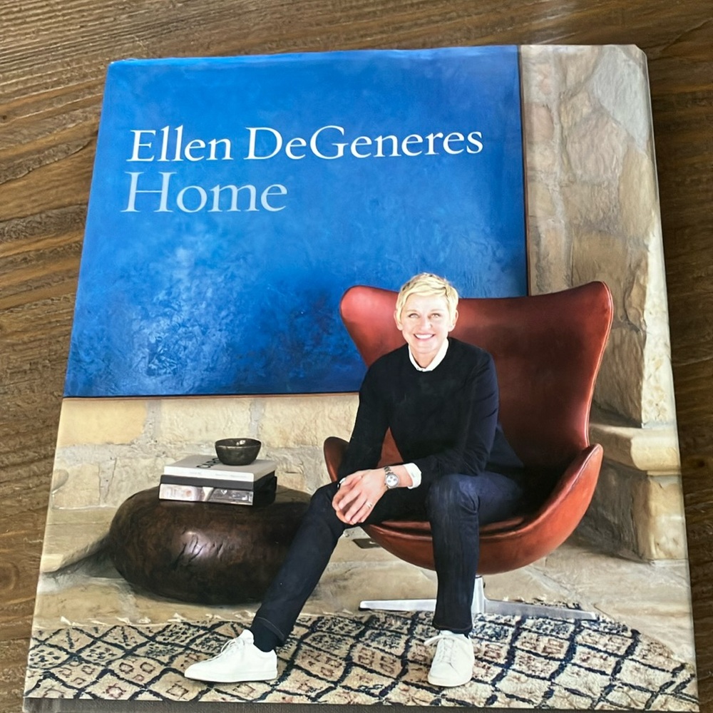 Ellen DeGeneres Blue Accents Coffee Table Book